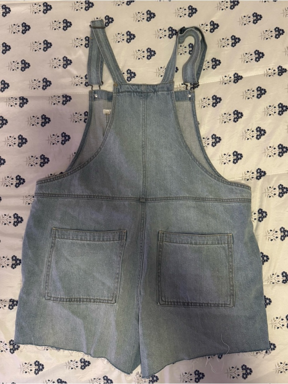 Universal Thread Light Blue Denim Short Overalls - Picture 3 of 6
